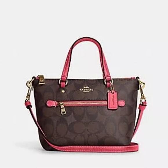 NWT💃Coach Mini Gallery Crossbody In Signature Canvas - Picture 5 of 11